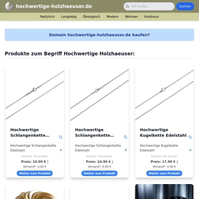 Screenshot hochwertige-holzhaeuser.de