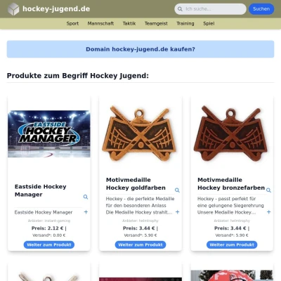 Screenshot hockey-jugend.de