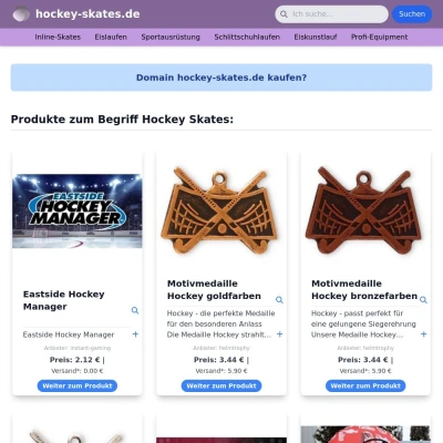 Screenshot hockey-skates.de