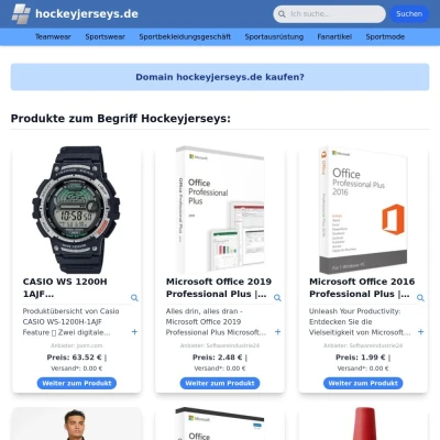 Screenshot hockeyjerseys.de