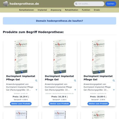 Screenshot hodenprothese.de