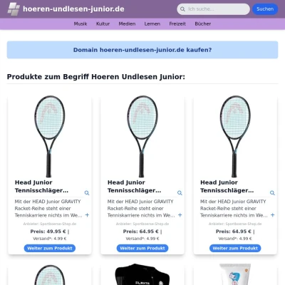 Screenshot hoeren-undlesen-junior.de