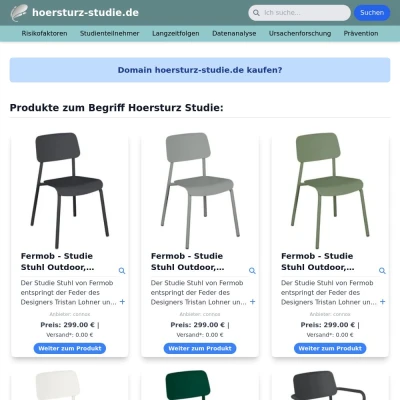 Screenshot hoersturz-studie.de