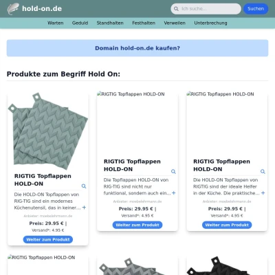 Screenshot hold-on.de