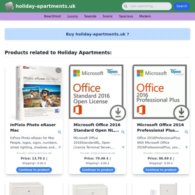 Screenshot holiday-apartments.uk