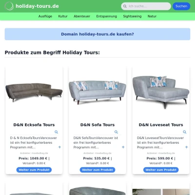 Screenshot holiday-tours.de