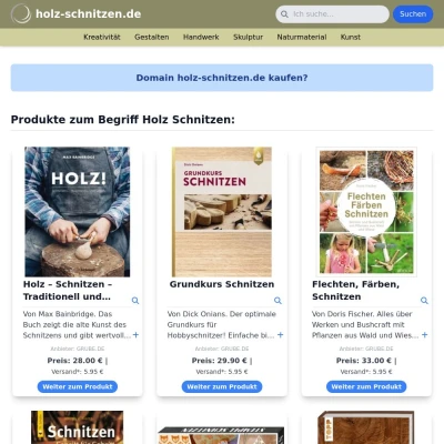 Screenshot holz-schnitzen.de
