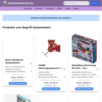 Screenshot holzarbeiten24.de