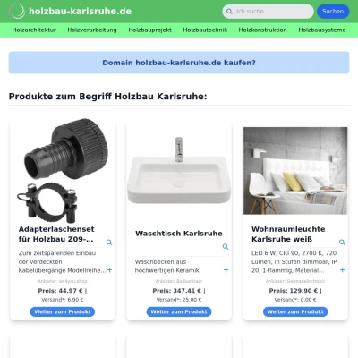 Screenshot holzbau-karlsruhe.de