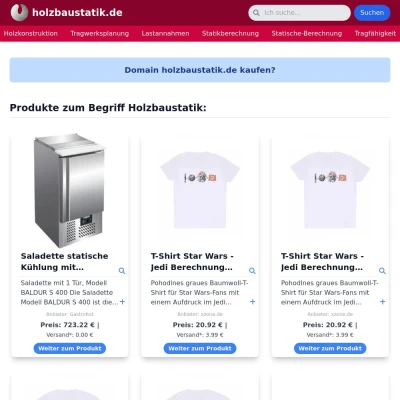 Screenshot holzbaustatik.de