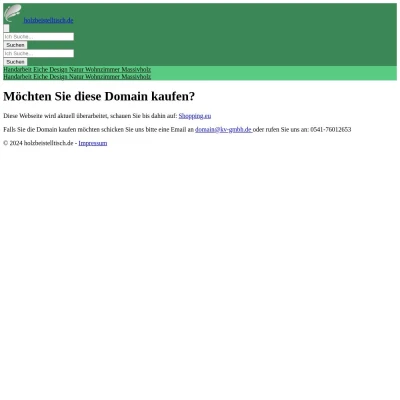 Screenshot holzbeistelltisch.de