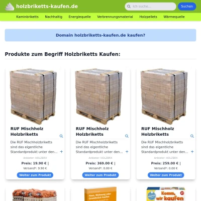 Screenshot holzbriketts-kaufen.de