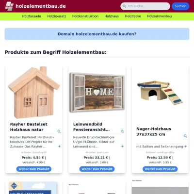 Screenshot holzelementbau.de