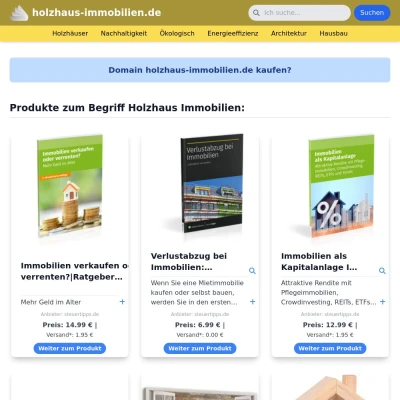 Screenshot holzhaus-immobilien.de