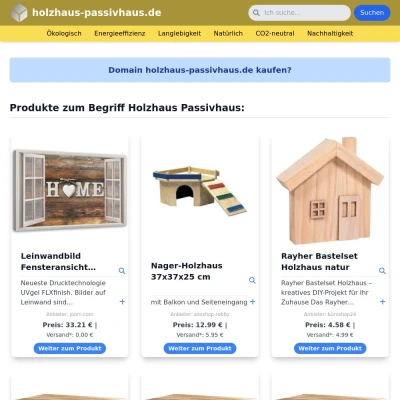 Screenshot holzhaus-passivhaus.de