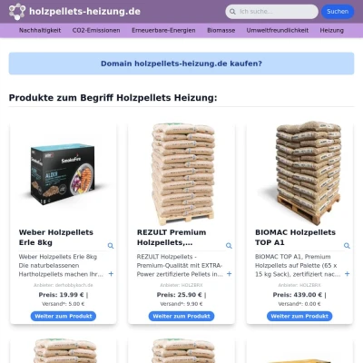 Screenshot holzpellets-heizung.de