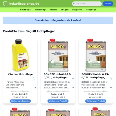 Screenshot holzpflege-shop.de