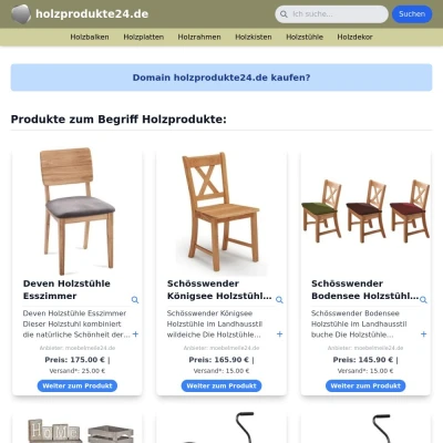 Screenshot holzprodukte24.de