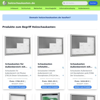 Screenshot holzschaukasten.de