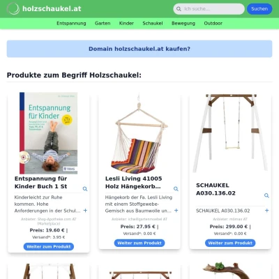 Screenshot holzschaukel.at