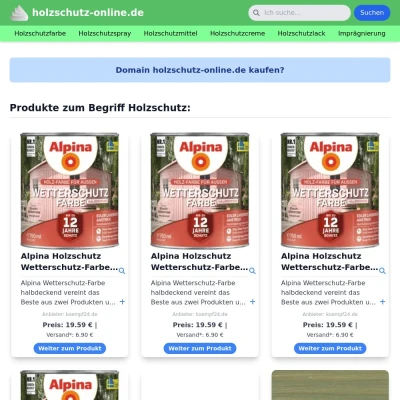 Screenshot holzschutz-online.de