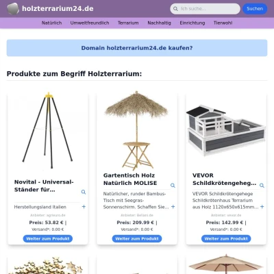 Screenshot holzterrarium24.de