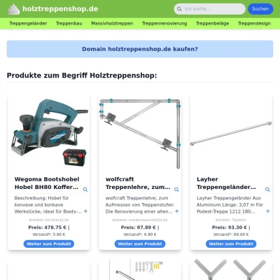 Screenshot holztreppenshop.de