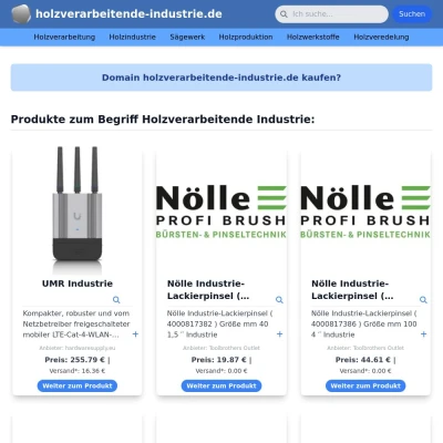 Screenshot holzverarbeitende-industrie.de