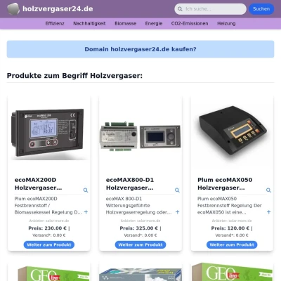 Screenshot holzvergaser24.de