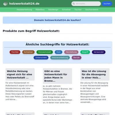 Screenshot holzwerkstatt24.de