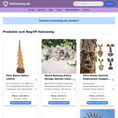 Screenshot holzzweig.de