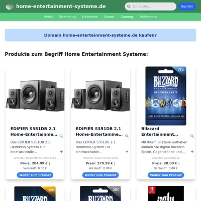 Screenshot home-entertainment-systeme.de