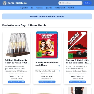 Screenshot home-hutch.de