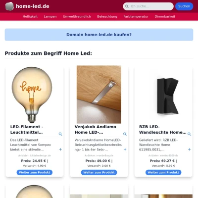 Screenshot home-led.de
