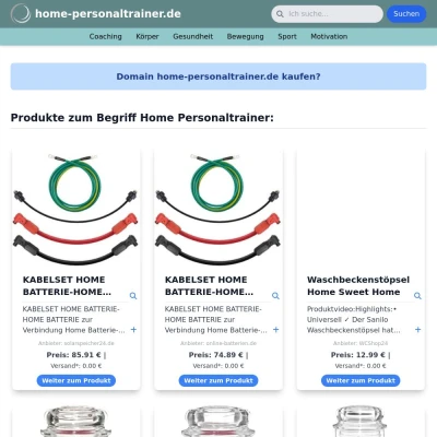 Screenshot home-personaltrainer.de