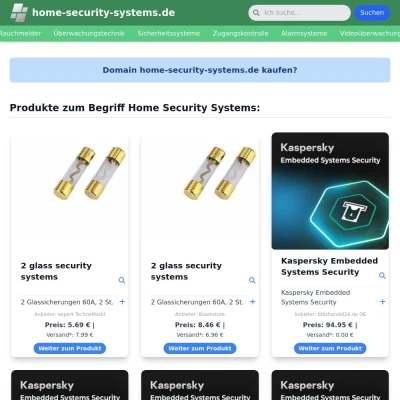 Screenshot home-security-systems.de