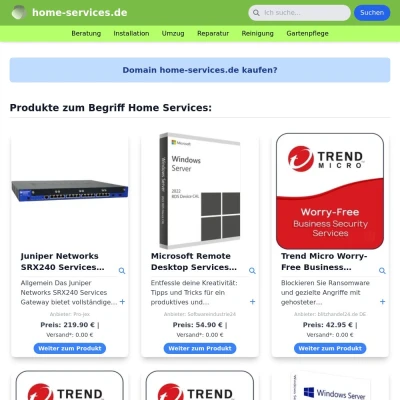 Screenshot home-services.de