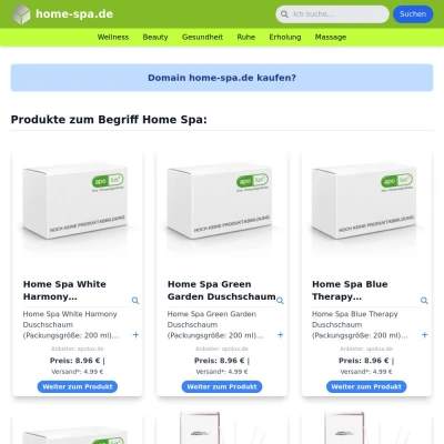 Screenshot home-spa.de