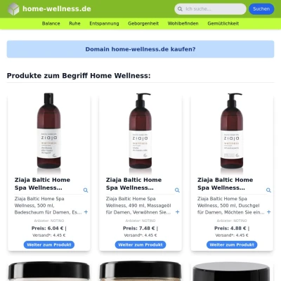 Screenshot home-wellness.de