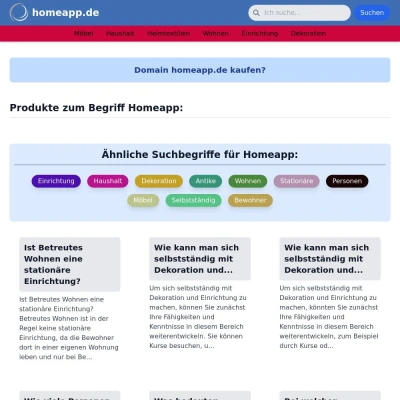 Screenshot homeapp.de