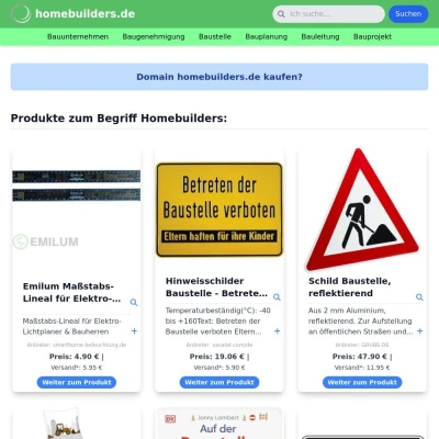 Screenshot homebuilders.de