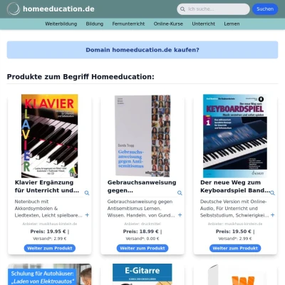 Screenshot homeeducation.de