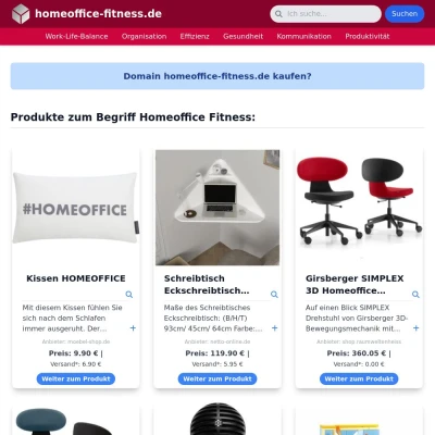 Screenshot homeoffice-fitness.de