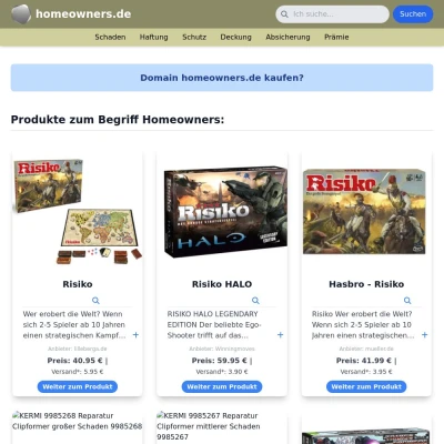 Screenshot homeowners.de