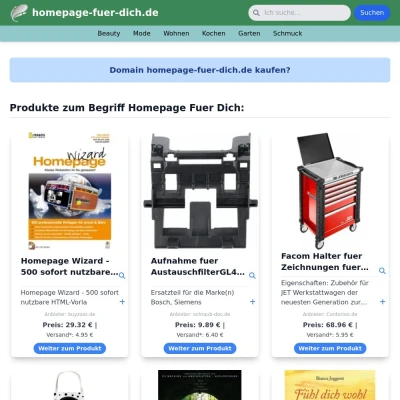 Screenshot homepage-fuer-dich.de