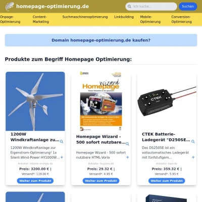 Screenshot homepage-optimierung.de