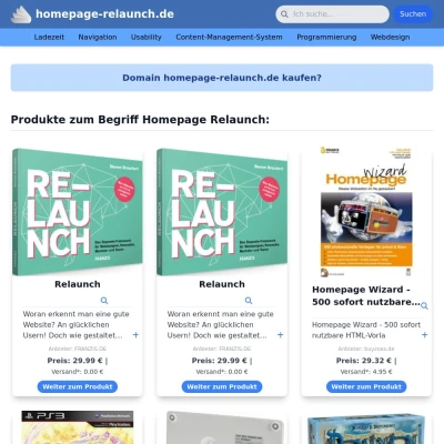 Screenshot homepage-relaunch.de