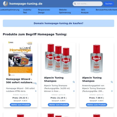 Screenshot homepage-tuning.de