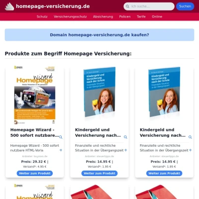 Screenshot homepage-versicherung.de