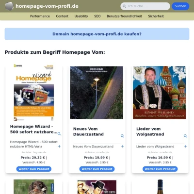 Screenshot homepage-vom-profi.de